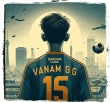 a poster of a soccer player with the name vanam gg