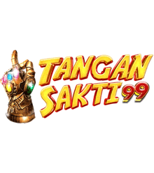 a logo for tangan sakti 99 shows a glove with gems on it