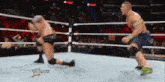 a wrestling match is being broadcast live on wwe live