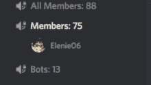 a screenshot of a discord server with bots and members