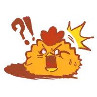 Chicken Angry Sticker