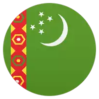 a green flag with a crescent moon and stars