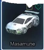 a picture of a car in a video game with the name masamune .