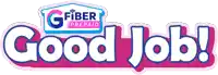 a logo for gfiber prepaid says good job