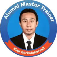 a picture of a man in a suit and tie with alumni master trainer written on it