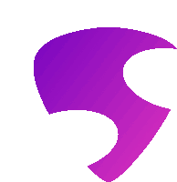 a purple s on a white background that looks like a speech bubble