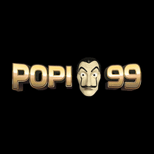 a popi 99 logo with a man 's face