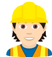 a man wearing a hard hat and safety vest