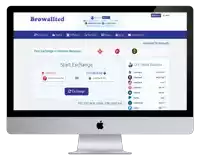 a computer monitor displays a browallted website