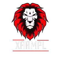 a logo with a lion and the word xampl