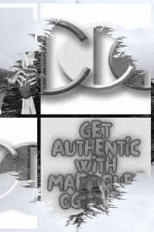 a black and white poster that says " get authentic with mailbox og "