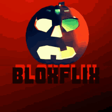 a picture of a pumpkin with the word bloxflix written below it