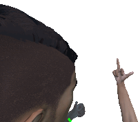 a person giving the middle finger with their hand