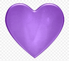 a purple heart on a white background with a transparent border