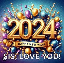 a happy new year greeting card for 2024