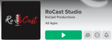 a screenshot of the roccast studio website