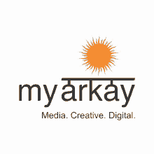 a logo for a company called my arkay