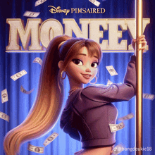 a poster for disney 's pinsainred money