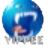 a blurred image of a blue globe with the word enterprise on it .