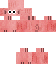 a minecraft skin of a pig with big eyes and a beard .