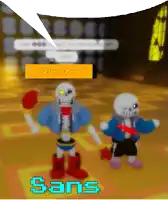 two skeletons are standing next to each other and the word sans is on the bottom