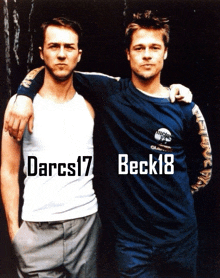 darcs17 and beck18 are two men posing for a photo