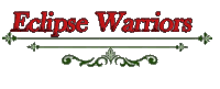 a logo for eclipse warriors with a green and red design