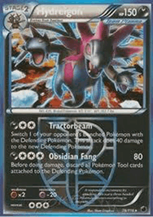 a pokemon card with a tractorbeam ability on it .