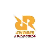 a yellow logo with the words #vivarro #indopride on it