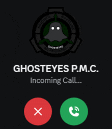 a ghosteyes p.m.c. incoming call