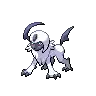 a pixel art drawing of a pokemon with wings and horns .