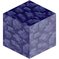 a purple minecraft block with a white background and a purple pattern on it .