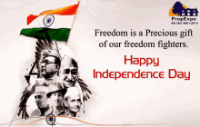 a poster that says happy independence day on it