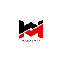 a black and red logo for walasmft