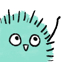 a drawing of a hedgehog 's face with a smiley face