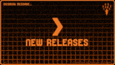 a screen that says ' new releases ' at the top