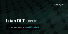 a dark background with the words ixian dlt update on it