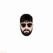 a man with a beard is wearing sunglasses and has a watermark that says imgflip.com