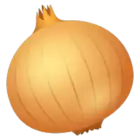 a cartoon illustration of an onion with a crown on top