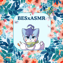 a picture of a cat with the words besxasmr written on it