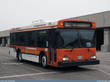 a winnipeg transit bus with the number 911 on the front