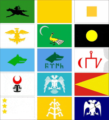 a collage of flags with one that says ' aynk '