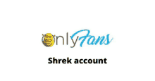 a logo for onlyfans shrek account with a shrek face on it