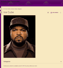 a picture of ice cube is on a scooby doo fanon wiki page