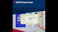 a screen that says didyouknow on the bottom