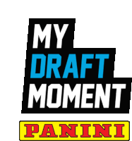 a logo for my draft moment by panini is shown