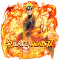 naruto is surrounded by flames and the words " ratuular 77 "