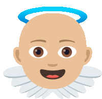 Angel Joypixels Sticker