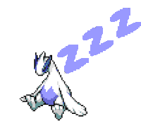 a pixel art drawing of a pokemon with a purple smoke coming out of it 's mouth .