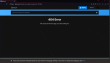 a 404 error message is displayed on a web page